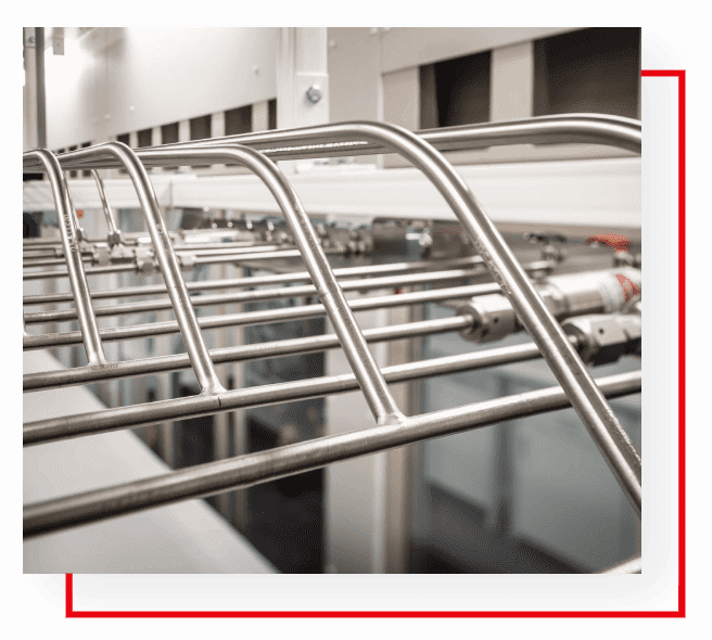 An image of a conveyor belt in a factory.