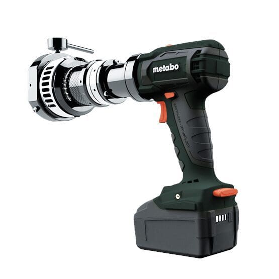 A cordless drill with a cord attached to it.