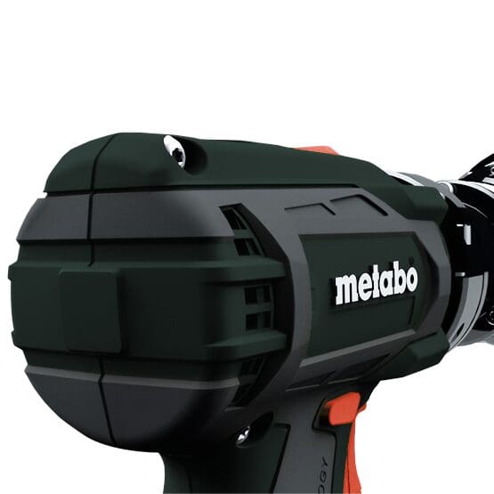 The metabo drill is shown on a white background.