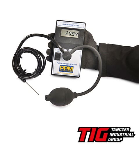 PPM Handy Purge 100 self-calibrating weld purge monitor from Tanczer Industrial Group