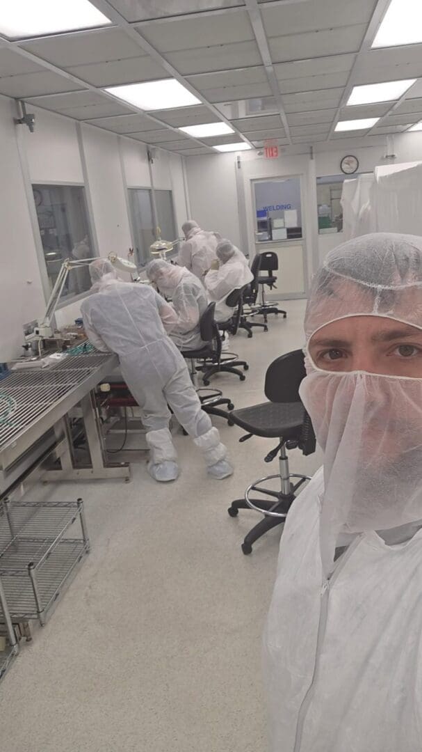 Orbital welding training in a cleanroom lab